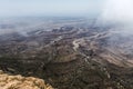 Highest point Jabal Samhan mountain viewpoint Dhofar mountains Oman 2 Royalty Free Stock Photo