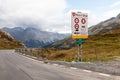 Highest point of the Spluga Pass, on the border between Italy and Switzerland Royalty Free Stock Photo