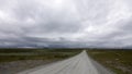 The highest public road in Sweden on Flatruet plateau Royalty Free Stock Photo