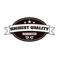 Highest quality label. Vector illustration decorative design Royalty Free Stock Photo