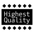 HIGHEST QUALITY stamp on white background Royalty Free Stock Photo