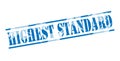 Highest standard blue stamp