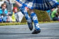 Highland dancer at highland games in scotland Royalty Free Stock Photo