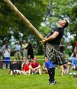 Highland Games Caber Toss Royalty Free Stock Photo