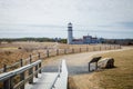 Highland Lighthouse on Cape Cod, landscape view Royalty Free Stock Photo