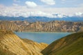Highland mountain lake in Kyrgyzstan