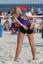 Women`s Collegiate Beach Volleyball 2021 LVIII Royalty Free Stock Photo