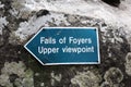 Sign leading the way to Falls of Foyers.