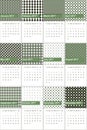 Highland and zeus colored geometric patterns calendar 2016