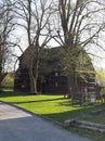 Highlander hut between trees, Slovakia