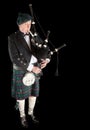 Highlander playing Royalty Free Stock Photo