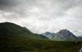 Highlands Mountains with clouds