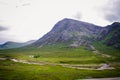 Highlands Mountains with clouds