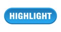 highlight button. rounded sign on white background Royalty Free Stock Photo
