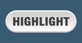 highlight button. rounded sign on white background Royalty Free Stock Photo