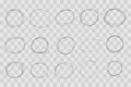 Highlight circle frame cadre, circle doodle scribble round circles for message note. border, mark check or text box