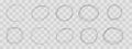 Highlight circle frame cadre, circle doodle scribble round circles for message note. border, mark check or text box