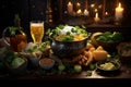 Highlight the culinary delights of St Patricks. Generative ai