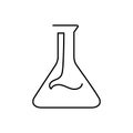 Scientific precision and innovation with this beaker icon. Royalty Free Stock Photo
