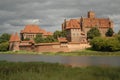 Highlighted Malbork castle Royalty Free Stock Photo