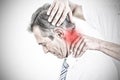 Composite image of highlighted pain Royalty Free Stock Photo