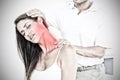 Composite image of highlighted pain Royalty Free Stock Photo