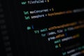 Close-up of Swift programming code showing asynchronous task handling and concurrency logic