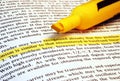 Highlighted text Royalty Free Stock Photo