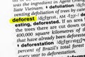 Highlighted word deforest concept and meaning