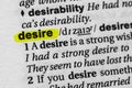 Highlighted word desire concept and meaning