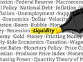 highlighter highlights the word liquidity vector