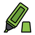 Highlighter icon in Filled Line style for any projects