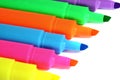 Highlighter markers C Royalty Free Stock Photo
