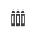 Highlighter markers icon vector Royalty Free Stock Photo