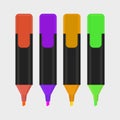 Highlighter pen isolated icon vector illustration