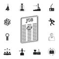 highlighting the appropriate job in the ad icon. Detailed set of HR & Heat hunting icons. Premium quality graphic design sign. One Royalty Free Stock Photo