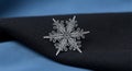 Highlighting the snowflake s intricate design and transparenc Royalty Free Stock Photo