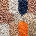 Highlights the diversity and appeal of legumes, often utilized Royalty Free Stock Photo