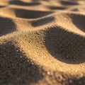 Highlights the granularity and subtle color variations of the sandy Royalty Free Stock Photo