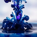 Highlights the interaction of colors and the fluid nature of liquid Royalty Free Stock Photo