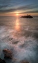 Highlights over Surf, Godrevy Lighthouse, Cornwall