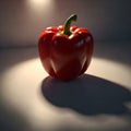 Highlights the pepper\'s contours, creating a dramatic visual Royalty Free Stock Photo