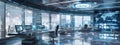 Highly automated work environment radiates an aura of streamlined sophistication.