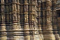 Highly carved ornate wall of Jagadambi Temple