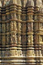 Highly carved ornate wall of Jagadambi Temple