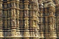 Highly carved ornate wall of Jagadambi Temple