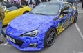 Highly customized Subaru BRZ, sleek coupe with distinctive headlights Royalty Free Stock Photo
