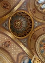 The domed ceiling of St Christopher\'s Chapel at Great Ormond Street Hospital for Children, Bloomsbury, London UK Royalty Free Stock Photo