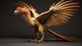 Highly Detailed Archaeopteryx Sculpture In 4k 3d Rendering