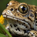 Gopher Frog Portrait Close-Up
